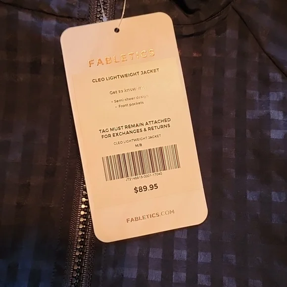 Fabletics Cleo Lightweight Jacket NWT - Picture 3 of 4